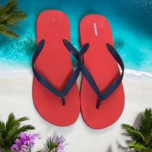 Flip flops red & blue by Old Navy Women’s size 10